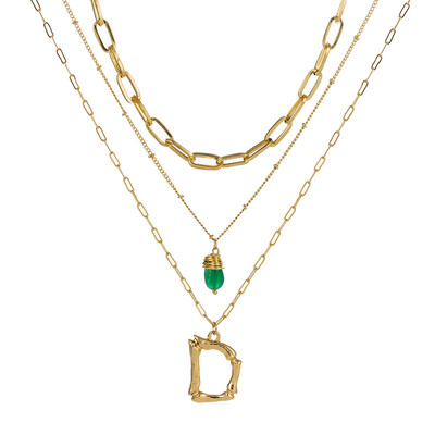 Tiny Green Stone Gold Color Initial Necklace Letter Necklace Statemant Necklaces Personalized Pendant For Women Girls Best Gift
Tiny Green Stone Gold Color Initial Necklace Letter Necklace Statemant Necklaces Personalized Pendant For Women Girls Best Gift