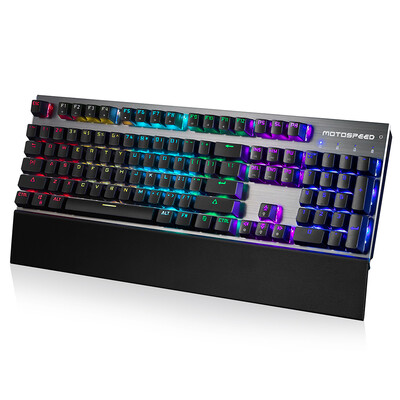 Motospeed CK108 104 Keys Blue Switch RGB Backlit Ergonomics Design Mechanical Gaming Wired Keyboard
Motospeed CK108 104 Keys Blue Switch RGB Backlit Ergonomics Design Mechanical Gaming Wired Keyboard