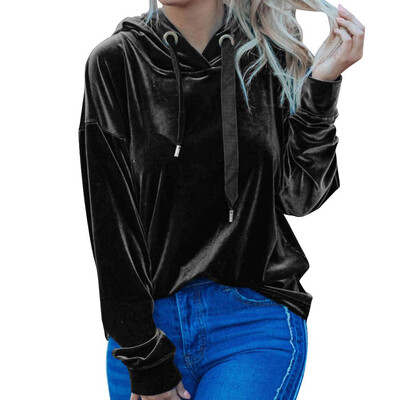 New Fashion Gold Velvet Women Hoodie Long Sleeve Pure Color Sweatshirt Causal hooded Pullover Hoodie For Ladies
New Fashion Gold Velvet Women Hoodie Long Sleeve Pure Color Sweatshirt Causal hooded Pullover Hoodie For Ladies