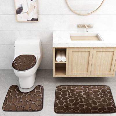 Toponeto Three Sets of Toilet Floor Cushion 3 sets of 3D Cobblestone Cushion
Toponeto Three Sets of Toilet Floor Cushion 3 sets of 3D Cobblestone Cushion