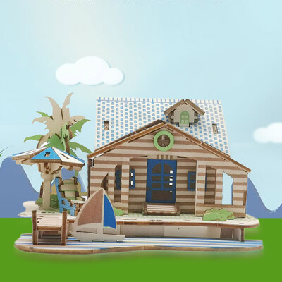Tailored Kids 3D wooden DIY Houses Jigsaw Children Castle Construction Pattern Puzzle Toy
Tailored Kids 3D wooden DIY Houses Jigsaw Children Castle Construction Pattern Puzzle Toy