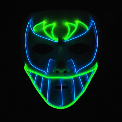 Bat Face Horror Vendetta Makeup Show Mask Glowing Scary Head EL Wire Full Face Masks for Halloween Party Cosplay Costume
Bat Face Horror Vendetta Makeup Show Mask Glowing Scary Head EL Wire Full Face Masks for Halloween Party Cosplay Costume