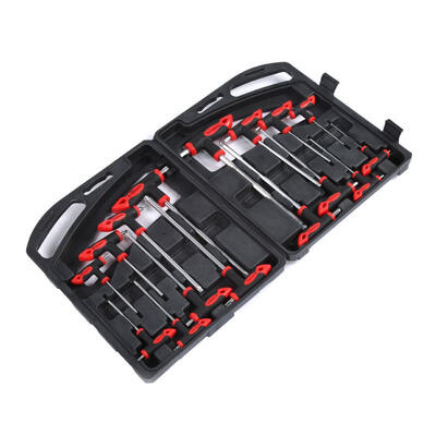 Greensen 16 pcs CR-V T-Handle Ball End Hex Key Wrench Set & T-Handle Star Wrench Set
Greensen 16 pcs CR-V T-Handle Ball End Hex Key Wrench Set & T-Handle Star Wrench Set