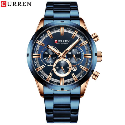 CURREN 8355M Men Quartz Watch Stainless Steel Band Fashion Multifunction Wristwatch 3ATM Luminous Display Chronograph Calendar Dat
CURREN 8355M Men Quartz Watch Stainless Steel Band Fashion Multifunction Wristwatch 3ATM Luminous Display Chronograph Calendar Dat