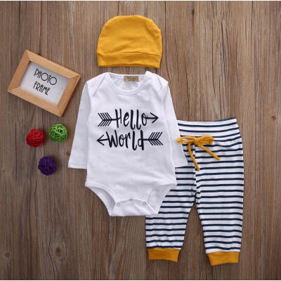 Newest 3Pcs Infant Baby Tops T-shirtLeggings Pants Beanie Hat Outfit Set Clothes
Newest 3Pcs Infant Baby Tops T-shirtLeggings Pants Beanie Hat Outfit Set Clothes