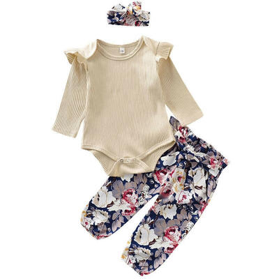 Newborn Baby Girls Cute Solid Color Long Sleeve Romper Jumpsuit Bodysuit TopFlower Long Pants Trousers Outfit Clothes Set
Newborn Baby Girls Cute Solid Color Long Sleeve Romper Jumpsuit Bodysuit TopFlower Long Pants Trousers Outfit Clothes Set