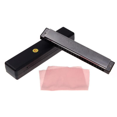 Swan Tremolo Harmonica Mouth Organ 24 Double Holes with 48 Reeds Key of C Free Reed Wind Instrument with Case Silver
Swan Tremolo Harmonica Mouth Organ 24 Double Holes with 48 Reeds Key of C Free Reed Wind Instrument with Case Silver