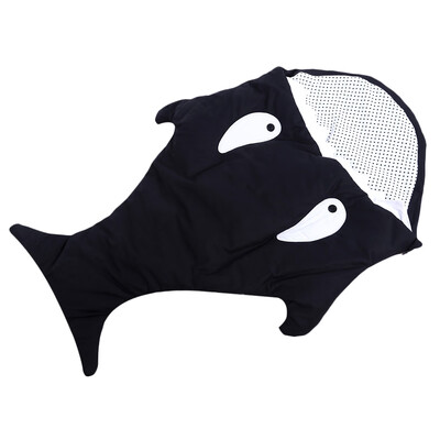 Cute Cartoon Shark Babies Sleep Bag Thick Winter Infant Blanket Warm Swaddle