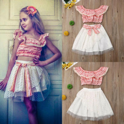 Cute Newborn Kids Baby Girls Lace Tulle Off Shoulder Tops Skirt Dress Outfit Set
Cute Newborn Kids Baby Girls Lace Tulle Off Shoulder Tops Skirt Dress Outfit Set