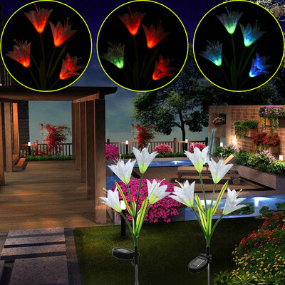 Siaonvr 7 Color Change 4 LED Solar Lily Decoration Simulation Lawn Lantern 2 Stick White
Siaonvr 7 Color Change 4 LED Solar Lily Decoration Simulation Lawn Lantern 2 Stick White