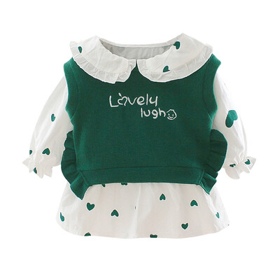 Baby Girls Dress Sets Kids Heart Pattern Dresses Casual Long Flare Sleeve Tutu Sundress With Sweater
Baby Girls Dress Sets Kids Heart Pattern Dresses Casual Long Flare Sleeve Tutu Sundress With Sweater