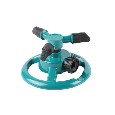 360 Degree Automatic Rotary Plastic Sprinkler Nozzle Three-fork Sprinkler Garden Watering Tool