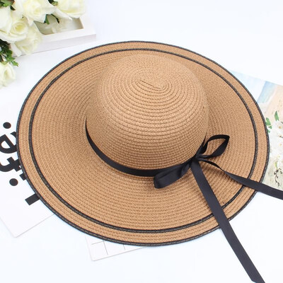 Women Straw Hat Contrast Bowknot Color Block Large Wide Brim Foldable Floppy Casual Sun Summer Beach Cap
Women Straw Hat Contrast Bowknot Color Block Large Wide Brim Foldable Floppy Casual Sun Summer Beach Cap