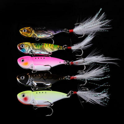Greensen 5PCS Fish Lures Artificial Fake Feather Bait Hard Lures Set Fishing Tackle with Hook
Greensen 5PCS Fish Lures Artificial Fake Feather Bait Hard Lures Set Fishing Tackle with Hook
