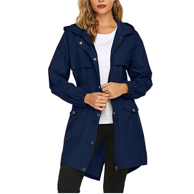 Toponeto WomenWomen Solid Rain Jacket Outdoor Hoodie Waterproof Hooded Raincoat Windproof
Toponeto WomenWomen Solid Rain Jacket Outdoor Hoodie Waterproof Hooded Raincoat Windproof
