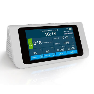 Multifunctional Professional High Accuracy 7" Large Screen PM25 PM10 PM10 HCHO TVOC AQI Detector Thermometer Hygrometer Air Qual
Multifunctional Professional High Accuracy 7" Large Screen PM25 PM10 PM10 HCHO TVOC AQI Detector Thermometer Hygrometer Air Qual