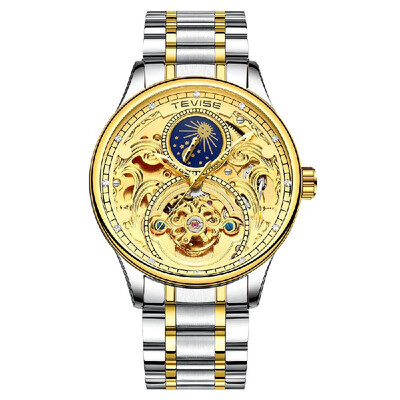 TEVISE T820A Business Men Automatic Mechanical Watch Moon Phase Time Display Fashion Casual Stainless Steel Strap 3ATM Waterproof
TEVISE T820A Business Men Automatic Mechanical Watch Moon Phase Time Display Fashion Casual Stainless Steel Strap 3ATM Waterproof