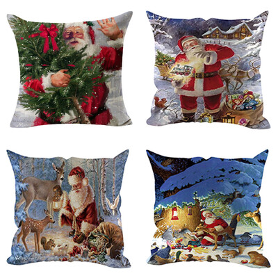 Siaonvr 4Pcs Christmas Pillow Cover Pillowcases Decorative Sofa Cushion Cover Decoration
Siaonvr 4Pcs Christmas Pillow Cover Pillowcases Decorative Sofa Cushion Cover Decoration