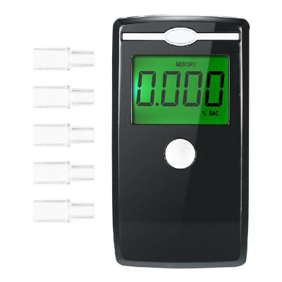 Portable Digital Breath Alcohol Tester Accuracy Breathalyzer LED Screen with 5pcs Transparent Mouthpieces for Home Use AT5500
Portable Digital Breath Alcohol Tester Accuracy Breathalyzer LED Screen with 5pcs Transparent Mouthpieces for Home Use AT5500