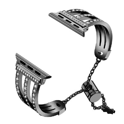 Three-row Diamonds Adjustment Chain Metal Alloy Stainless Steel Strap Watchband Replacement Smart Watch Accessory
Three-row Diamonds Adjustment Chain Metal Alloy Stainless Steel Strap Watchband Replacement Smart Watch Accessory