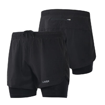 Lixada Mens 2-in-1 Running Shorts Quick Drying Breathable Active Training Exercise Jogging Cycling Shorts with Longer Liner
Lixada Mens 2-in-1 Running Shorts Quick Drying Breathable Active Training Exercise Jogging Cycling Shorts with Longer Liner