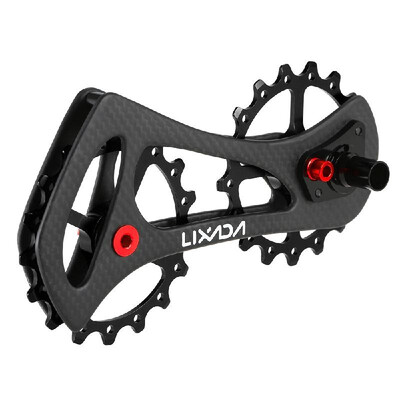 Lixada 17T Carbon Fiber Road Bike Rear Derailleur Pulleys Jockey Wheel Set for Shimano 670067706800687090009070 UltergraDura 
Lixada 17T Carbon Fiber Road Bike Rear Derailleur Pulleys Jockey Wheel Set for Shimano 670067706800687090009070 UltergraDura