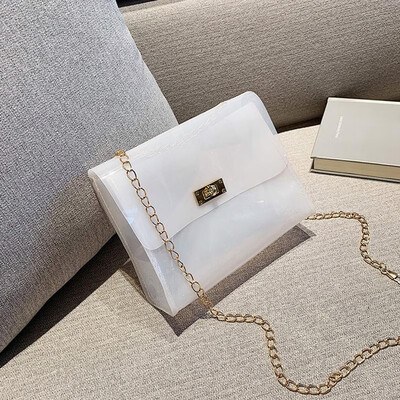 Fashion Women Transparent PVC Shoulder Bags Jelly Candy Color Small Chain Crossbody Bags
Fashion Women Transparent PVC Shoulder Bags Jelly Candy Color Small Chain Crossbody Bags