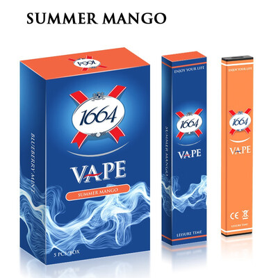 1664 Electronic cigarettes multiple flavors unisex 5 sticks 15473