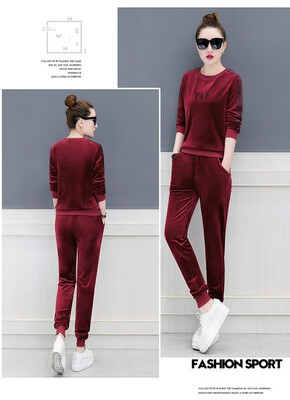 Womens autumn&winter 2018 new fashionable Korean version of leisure two-piece casual set head sweater
Womens autumn&winter 2018 new fashionable Korean version of leisure two-piece casual set head sweater