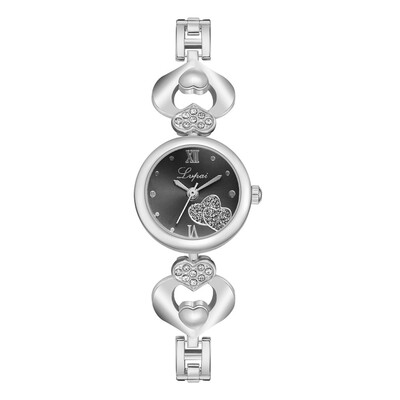 Best Selling Womens Watches Rose Disc Heart-Shaped Chain Ladies Luxury Quartz Wristwatch Clock Dress Gift Relogio Feminino
Best Selling Womens Watches Rose Disc Heart-Shaped Chain Ladies Luxury Quartz Wristwatch Clock Dress Gift Relogio Feminino
