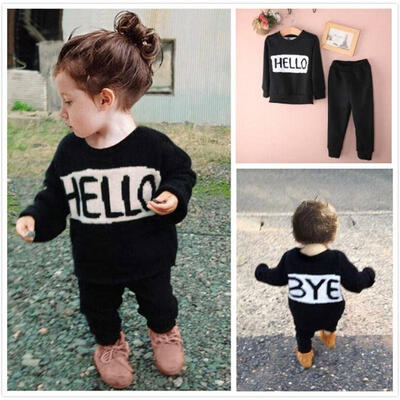 Toddler Kids Baby Girls Boys Print Hello Bye T-shirt TopsPants Trousers Outfits Clothing Set
Toddler Kids Baby Girls Boys Print Hello Bye T-shirt TopsPants Trousers Outfits Clothing Set