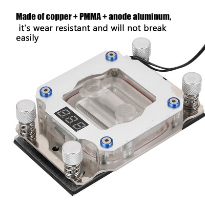 Greensen Computer CPU Water Cooling Block Waterblock with Temperature Display for AMD PC Water Cooling Block CPU Waterblock
Greensen Computer CPU Water Cooling Block Waterblock with Temperature Display for AMD PC Water Cooling Block CPU Waterblock