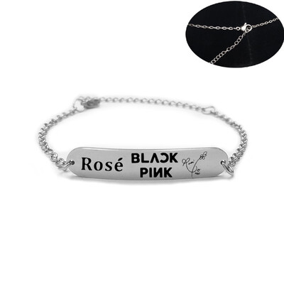 Kpop Blackpink Bracelet Wristband JISOO Jennie Rose Lisa Signature Bracelet Adjustable Fashion Jewelry
Kpop Blackpink Bracelet Wristband JISOO Jennie Rose Lisa Signature Bracelet Adjustable Fashion Jewelry
