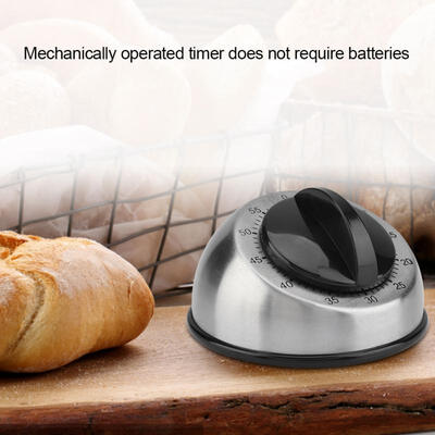 Greensen 60 Minutes Stainless Steel Kitchen Timer Mechanical Wind-Up Timer Time Reminder
Greensen 60 Minutes Stainless Steel Kitchen Timer Mechanical Wind-Up Timer Time Reminder