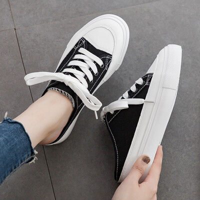 Thick bottom&half canvas shoes Women Xia 2019 new bag head without heel wearing cool lazy shoes Korean version of a pedal
Thick bottom&half canvas shoes Women Xia 2019 new bag head without heel wearing cool lazy shoes Korean version of a pedal