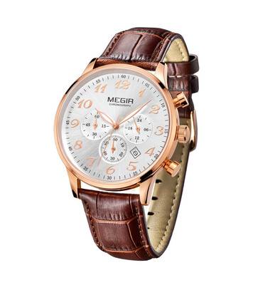 Meigel MEGIR business casual mens watch multi-function quartz watch mens calendar watch three-eye watch
Meigel MEGIR business casual mens watch multi-function quartz watch mens calendar watch three-eye watch
