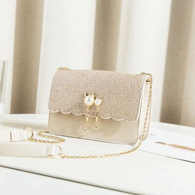 Summer little girl fashion chain bag small square bag foreign gas woman single shoulder slant
Summer little girl fashion chain bag small square bag foreign gas woman single shoulder slant