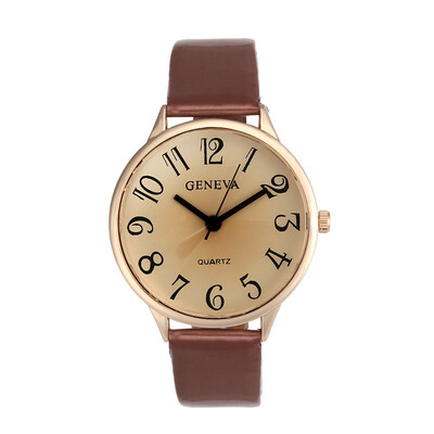 Carving Temps Brand Geneva Watch Women Watches Reloj Mujer Casual Roman Numerals PU Leather Mechanical Clock Free shipping 233 
Carving Temps Brand Geneva Watch Women Watches Reloj Mujer Casual Roman Numerals PU Leather Mechanical Clock Free shipping 233
