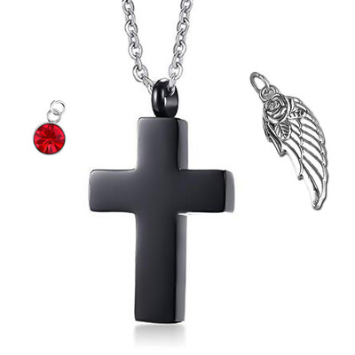 Cross Cremation Necklace for Ashes Stainless Steel Crucifix Memorial Urn Jewelry for Women Men Keepsake Pendant
Cross Cremation Necklace for Ashes Stainless Steel Crucifix Memorial Urn Jewelry for Women Men Keepsake Pendant