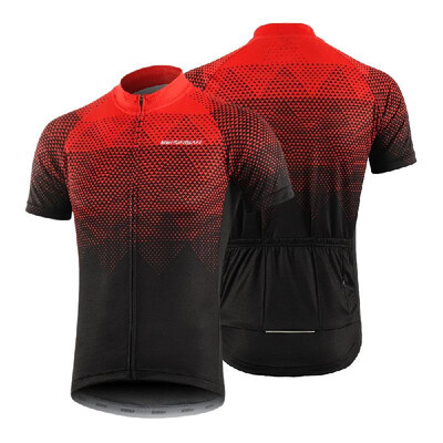 Men Cycling Jersey Breathable Quick Dry Short Sleeve Bike Riding Shirt with 4 Rear Pockets
Men Cycling Jersey Breathable Quick Dry Short Sleeve Bike Riding Shirt with 4 Rear Pockets
