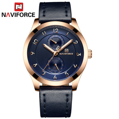 NAVIFORCE NF3004 Man Watch Quartz Watch Leather 3ATM Waterproof Date Hour Wrist Watch
NAVIFORCE NF3004 Man Watch Quartz Watch Leather 3ATM Waterproof Date Hour Wrist Watch
