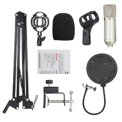 Professional BM700 Condenser Microphone Mic KTV Singing Studio Recording Kit BlackGolden
Professional BM700 Condenser Microphone Mic KTV Singing Studio Recording Kit BlackGolden