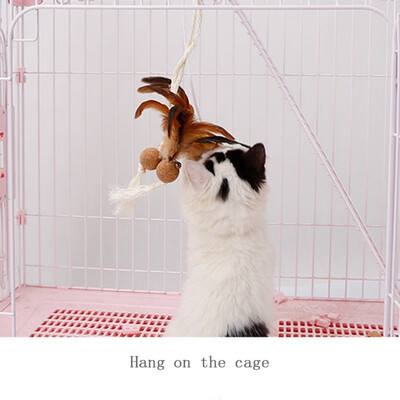 Cats Interactive Feather Catnip Ball with Bell Pet Bite-resistant Toys Hanging Tease Cats Exercise Playing Scratch Pet Toys
Cats Interactive Feather Catnip Ball with Bell Pet Bite-resistant Toys Hanging Tease Cats Exercise Playing Scratch Pet Toys