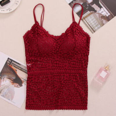 Women Beauty Padded Back Vest Lace Tube Top Underwear Sexy Lace Bottoming Camisole Fitness Underwear camisole
Women Beauty Padded Back Vest Lace Tube Top Underwear Sexy Lace Bottoming Camisole Fitness Underwear camisole