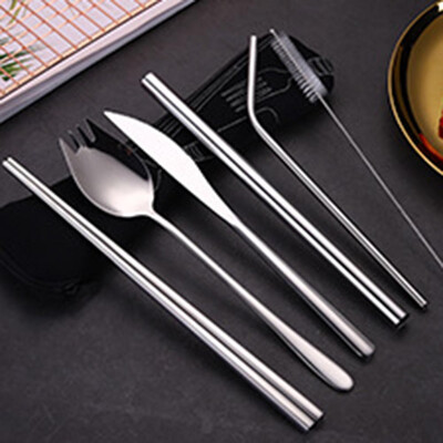 7 Piece Cutlery Set Stainless Stee Stainless steel portable tableware knife fork spoon
7 Piece Cutlery Set Stainless Stee Stainless steel portable tableware knife fork spoon
