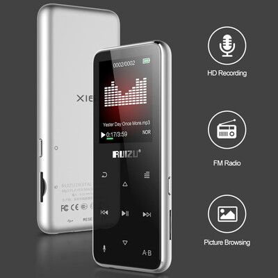 RUIZU X16 8GB MP3 MP4 Digital Player 18 Inch Screen Bluetooth Speaker Music Player Lossless Audio & Video Player FM Radio Recordi
RUIZU X16 8GB MP3 MP4 Digital Player 18 Inch Screen Bluetooth Speaker Music Player Lossless Audio & Video Player FM Radio Recordi