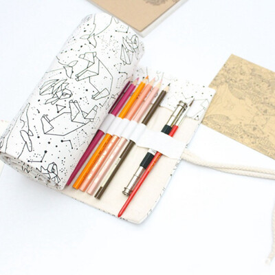 364872 Holes Big Pencil Case School Canvas Roll Pouch pecncil box Constellation Pencilcase Sketch
364872 Holes Big Pencil Case School Canvas Roll Pouch pecncil box Constellation Pencilcase Sketch