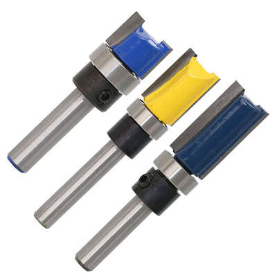 3PCSSet 14 inch Shank Cutter Router Bit Trimming Woodworking Milling Cutter Dual Blades
3PCSSet 14 inch Shank Cutter Router Bit Trimming Woodworking Milling Cutter Dual Blades