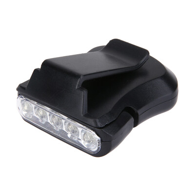 5LED Clip Cap Light Outdoor Camping Hiking Fishing Head Light