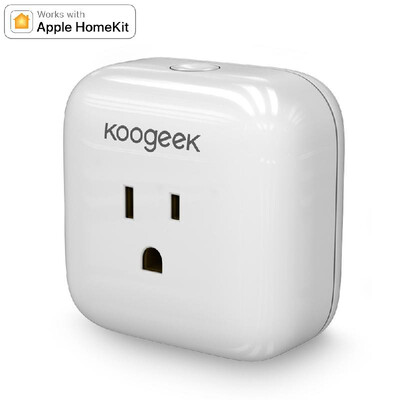 Koogeek Home Smart Plug Wi-Fi Enabled Works with Apple HomeKit Support Siri Voice Control Schedule Timer Monitor Power Consumption
Koogeek Home Smart Plug Wi-Fi Enabled Works with Apple HomeKit Support Siri Voice Control Schedule Timer Monitor Power Consumption